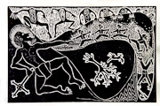 The American Presidents God (woodcut) 47x30