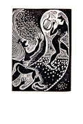 Orpheus (wood engraving) 5x7